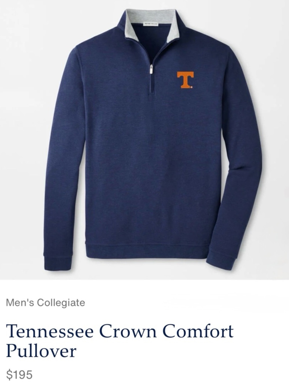 PETER MILLAR Tennessee Crown Comfort Pullover
